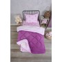 ETE HOMETEX TEK KİŞİLİK LÜX WELSOFT YORGAN SETİ PRENSES MÜRDÜM 155X215CM 8696474231855